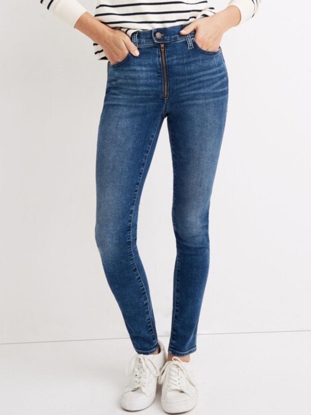 Madewell Roadtripper Skinny Jeans Women's 30 Petite Ridgefield Wash NWT Stretch